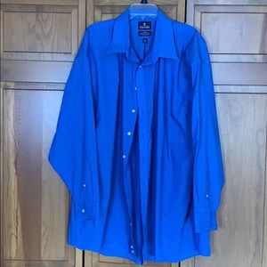 Stafford 20 men’s shirt blue white pinstripe